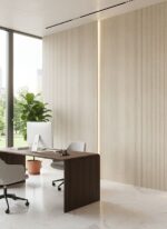 PANEL ΕΥΚΑΜΠΤΗΣ ΠΕΤΡΑΣ 119020  LINE STONE BOARD 600/1200mm BEIGE WHITE NewPlan - Image 2