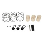 GLOBOSTAR® GLINDER 201-0141 Vintage Κρεμαστό Φωτιστικό Οροφής με Ντουί 3 x E27 AC 220-240V IP20 - Μαύρο & Μελί - Μ53 x Π25 x Υ23cm - Image 8