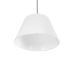 GLOBOSTAR® TRIANGLE 204-0089 Μοντέρνο Κρεμαστό Φωτιστικό Οροφής με Ντουί 1 x E27 AC 220-240V IP20 - Λευκό - Μ35 x Π35 x Υ24cm - Image 6