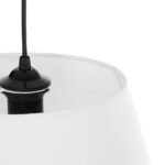 GLOBOSTAR® TRIANGLE 204-0089 Μοντέρνο Κρεμαστό Φωτιστικό Οροφής με Ντουί 1 x E27 AC 220-240V IP20 - Λευκό - Μ35 x Π35 x Υ24cm - Image 8