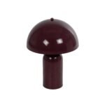 GLOBOSTAR® GASCO 204-0148 Μοντέρνο Επιτραπέζιο Φωτιστικό Πορτατίφ με Ντουί 1 x E27 AC 220-240V IP20 - Κόκκινο - Μ26 x Π26 x Υ35cm