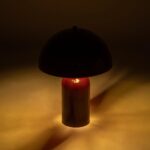 GLOBOSTAR® GASCO 204-0148 Μοντέρνο Επιτραπέζιο Φωτιστικό Πορτατίφ με Ντουί 1 x E27 AC 220-240V IP20 - Κόκκινο - Μ26 x Π26 x Υ35cm - Image 3