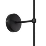 GLOBOSTAR® LING 204-0190 Μοντέρνο Φωτιστικό Τοίχου - Απλίκα με Ντουί 1 x E27 AC 220-240V IP20 - Μαύρο & Μπεζ - Μ14 x Π21 x Υ54cm - Image 6