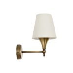 GLOBOSTAR® SUSE 204-0191 Μοντέρνο Φωτιστικό Τοίχου - Απλίκα με Ντουί 1 x E27 AC 220-240V IP20 - Μπρούτζινο & Μπεζ - Μ14 x Π21.5 x Υ24cm - Image 4