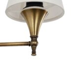 GLOBOSTAR® SUSE 204-0191 Μοντέρνο Φωτιστικό Τοίχου - Απλίκα με Ντουί 1 x E27 AC 220-240V IP20 - Μπρούτζινο & Μπεζ - Μ14 x Π21.5 x Υ24cm - Image 6