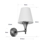 GLOBOSTAR® SUSE 204-0191 Μοντέρνο Φωτιστικό Τοίχου - Απλίκα με Ντουί 1 x E27 AC 220-240V IP20 - Μπρούτζινο & Μπεζ - Μ14 x Π21.5 x Υ24cm - Image 8