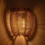 GLOBOSTAR® BOND 205-0050 Boho Φωτιστικό Τοίχου - Απλίκα με Ντουί 1 x E27 AC 220-240V IP20 - Μπεζ - M35 x Π18 x Υ32cm - Image 3