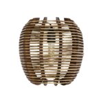 GLOBOSTAR® BOND 205-0050 Boho Φωτιστικό Τοίχου - Απλίκα με Ντουί 1 x E27 AC 220-240V IP20 - Μπεζ - M35 x Π18 x Υ32cm - Image 5