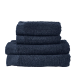 Zone Denmark Πετσέτες Βαμβακερές Σετ 4 Τμχ - Classic Dark Blue