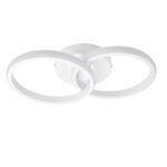 GLOBOSTAR® CORA 61059 Μοντέρνο Φωτιστικό Οροφής LED 18W 2160lm 300° AC 220-240V IP20 Ρυθμιζόμενο Λευκό CCT με On/Off 2700K/4500K/6000K - Lumileds SMD Chip - Λευκό Ματ - Μ36 x Π20.5 x Υ7cm - 3 Χρόνια Εγγύηση - Image 3