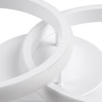 GLOBOSTAR® CORA 61059 Μοντέρνο Φωτιστικό Οροφής LED 18W 2160lm 300° AC 220-240V IP20 Ρυθμιζόμενο Λευκό CCT με On/Off 2700K/4500K/6000K - Lumileds SMD Chip - Λευκό Ματ - Μ36 x Π20.5 x Υ7cm - 3 Χρόνια Εγγύηση - Image 5