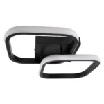 GLOBOSTAR® NORA 61061 Μοντέρνο Φωτιστικό Οροφής LED 22W 2640lm 300° AC 220-240V IP20 Ρυθμιζόμενο Λευκό CCT με On/Off 2700K/4500K/6000K - Lumileds SMD Chip - Μαύρο Ματ - Μ40 x Π24 x Υ7cm - 3 Χρόνια Εγγύηση - Image 4