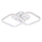 GLOBOSTAR® NORA 61062 Μοντέρνο Φωτιστικό Οροφής LED 22W 2640lm 300° AC 220-240V IP20 Ρυθμιζόμενο Λευκό CCT με On/Off 2700K/4500K/6000K - Lumileds SMD Chip - Λευκό Ματ - Μ40 x Π24 x Υ7cm - 3 Χρόνια Εγγύηση - Image 3