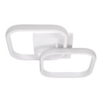 GLOBOSTAR® NORA 61062 Μοντέρνο Φωτιστικό Οροφής LED 22W 2640lm 300° AC 220-240V IP20 Ρυθμιζόμενο Λευκό CCT με On/Off 2700K/4500K/6000K - Lumileds SMD Chip - Λευκό Ματ - Μ40 x Π24 x Υ7cm - 3 Χρόνια Εγγύηση - Image 4