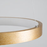 GLOBOSTAR® NEMESIS 61157 Μοντέρνο Κρεμαστό Φωτιστικό Οροφής LED 30W 3513lm 360° AC 220-240V IP20 Ρυθμιζόμενο Λευκό CCT με Χειριστήριο από 2700K έως 6000K Dimmable - Lumileds SMD Chip - Χρυσό Βούρτσας - Μ40 x Π40 x Υ4cm - 3 Χρόνια Εγγύηση - Image 6