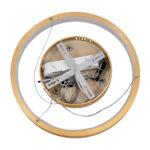 GLOBOSTAR® NEMESIS 61157 Μοντέρνο Κρεμαστό Φωτιστικό Οροφής LED 30W 3513lm 360° AC 220-240V IP20 Ρυθμιζόμενο Λευκό CCT με Χειριστήριο από 2700K έως 6000K Dimmable - Lumileds SMD Chip - Χρυσό Βούρτσας - Μ40 x Π40 x Υ4cm - 3 Χρόνια Εγγύηση - Image 8