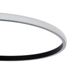 GLOBOSTAR® CIRCUO 61229 Μοντέρνο Φωτιστικό Οροφής LED 75W 8400lm 360° AC 220-240V IP20 Ρυθμιζόμενο Λευκό CCT με Χειριστήριο από 2700K έως 6000K Dimmable - Lumileds SMD Chip - Μαύρο Ματ - Μ53 x Π42.5 x Υ9cm - 3 Χρόνια Εγγύηση - Image 7