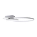 GLOBOSTAR® CIRCUO 61230 Μοντέρνο Φωτιστικό Οροφής LED 75W 8400lm 360° AC 220-240V IP20 Ρυθμιζόμενο Λευκό CCT με Χειριστήριο από 2700K έως 6000K Dimmable - Lumileds SMD Chip - Λευκό Ματ - Μ53 x Π42.5 x Υ9cm - 3 Χρόνια Εγγύηση - Image 4