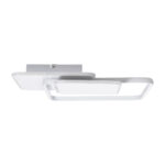 GLOBOSTAR® SQUARO 61232 Μοντέρνο Φωτιστικό Οροφής LED 75W 8400lm 360° AC 220-240V IP20 Ρυθμιζόμενο Λευκό CCT με Χειριστήριο από 2700K έως 6000K Dimmable - Lumileds SMD Chip - Λευκό Ματ - Μ48.5 x Π51 x Υ9cm - 3 Χρόνια Εγγύηση - Image 4