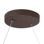 GLOBOSTAR® SPIRALE 61287 Μοντέρνο Κρεμαστό Φωτιστικό Οροφής LED 75W 8400lm 300° AC 220-240V IP20 Ρυθμιζόμενο Λευκό CCT με Χειριστήριο από 2700K έως 6000K Dimmable - Lumileds SMD Chip - Καφέ Ματ - Μ72 x Π25 x Υ30cm - 3 Χρόνια Εγγύηση - Image 7