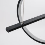 GLOBOSTAR® LINEARE 61290 Μοντέρνο Κρεμαστό Φωτιστικό Οροφής LED 67W 7504lm 300° AC 220-240V IP20 Ρυθμιζόμενο Λευκό CCT με Χειριστήριο από 2700K έως 6000K Dimmable - Lumileds SMD Chip - Μαύρο Ματ - Μ130 x Π25 x Υ60cm - 3 Χρόνια Εγγύηση - Image 9