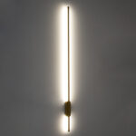 GLOBOSTAR® HARLEM 61336 Μοντέρνο Φωτιστικό Τοίχου - Απλίκα LED 18W 2160lm 120° AC 220-240V IP20 Ρυθμιζόμενο Λευκό CCT με On/Off 2700K/4500K/6000K - Lumileds SMD Chip - Χρυσό Βούρτσας - Μ5 x Π4 x Υ120cm - 3 Χρόνια Εγγύηση - Image 10