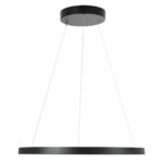 GLOBOSTAR® DIAMOND 61522 Μοντέρνο Κρεμαστό Φωτιστικό Οροφής LED 45W 5040lm 360° AC 220-240V IP20 Ρυθμιζόμενο Λευκό CCT με Χειριστήριο από 2700K έως 6000K Dimmable - Lumileds SMD Chip - Μαύρο Ματ - Μ60 x Π60 x Υ3cm - 3 Χρόνια Εγγύηση - Image 4