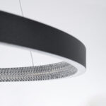 GLOBOSTAR® DIAMOND 61522 Μοντέρνο Κρεμαστό Φωτιστικό Οροφής LED 45W 5040lm 360° AC 220-240V IP20 Ρυθμιζόμενο Λευκό CCT με Χειριστήριο από 2700K έως 6000K Dimmable - Lumileds SMD Chip - Μαύρο Ματ - Μ60 x Π60 x Υ3cm - 3 Χρόνια Εγγύηση - Image 6