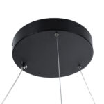 GLOBOSTAR® DIAMOND 61522 Μοντέρνο Κρεμαστό Φωτιστικό Οροφής LED 45W 5040lm 360° AC 220-240V IP20 Ρυθμιζόμενο Λευκό CCT με Χειριστήριο από 2700K έως 6000K Dimmable - Lumileds SMD Chip - Μαύρο Ματ - Μ60 x Π60 x Υ3cm - 3 Χρόνια Εγγύηση - Image 7