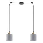 SE21-BR-10-BL2-SH2  MAGNUM BRONZE Grey Shade Pendant+