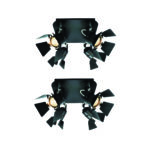 GU12015A-4R (x2) Mystik Packet Metal black ceiling lamp with rotating heads+ - Image 2