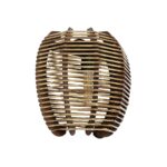 GLOBOSTAR® BOND 205-0050 Boho Φωτιστικό Τοίχου - Απλίκα με Ντουί 1 x E27 AC 220-240V IP20 - Μπεζ - M35 x Π18 x Υ32cm - Image 2