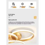 SE LED 50 CICLIT PENDANT GOLD 38W 3CCT 50x50x20cm IP20 220V 2 YEARS WARRANTY Β2 - Image 4