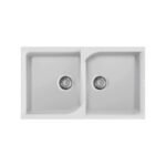 Νεροχύτης κουζίνας EGO 450 Bianco 68 ELLECI 86x50cm