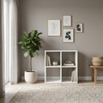 Βιβλιοθήκη Cube Megapap χρώμα λευκό 60x30x60εκ. - Image 2