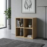 Βιβλιοθήκη Cube Megapap χρώμα sapphire oak 60x30x60εκ. - Image 2