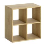 Βιβλιοθήκη Cube Megapap χρώμα sapphire oak 60x30x60εκ. - Image 4