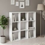 Βιβλιοθήκη Cube Megapap χρώμα λευκό 90x30x90εκ.