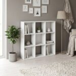 Βιβλιοθήκη Cube Megapap χρώμα λευκό 90x30x90εκ. - Image 3