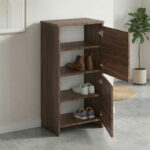 Παπουτσοθήκη Port Megapap χρώμα καρυδί 48x31x92εκ. - Image 2