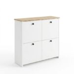 Παπουτσοθήκη Palma Megapap χρώμα λευκό - sapphire oak 90x35x90εκ. - Image 4