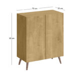 Παπουτσοθήκη Luce Megapap χρώμα sapphire oak 70x35x85εκ. - Image 5