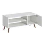 Έπιπλο τηλεόρασης Parma Megapap χρώμα λευκό 90x30x40εκ. - Image 2