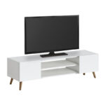 Έπιπλο τηλεόρασης Etna Megapap χρώμα λευκό 150x30x45εκ. - Image 3