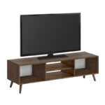 Έπιπλο τηλεόρασης Loren Megapap χρώμα καρυδί 120x30x40εκ. - Image 2