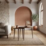 Τραπεζάκι σαλονιού σετ 2 τμχ Nola Megapap χρώμα καρυδί Ø60x46εκ. - Image 2