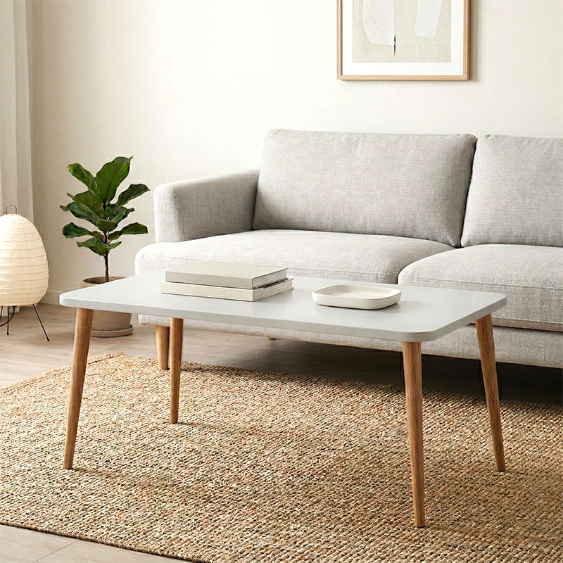 GP026-01131-0 Τραπεζάκι σαλονιού Plane Megapap χρώμα λευκό 90x55x41εκ. - Image 1