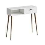 Κονσόλα Napoli Megapap χρώμα λευκό 90x29x88εκ. - Image 4