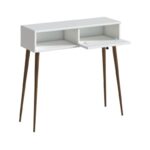 Κονσόλα Napoli Megapap χρώμα λευκό 90x29x88εκ. - Image 5