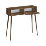 Κονσόλα Napoli Megapap χρώμα καρυδί 90x29x88εκ. - Image 5